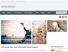 Tablet Screenshot of hairlosstalk.com